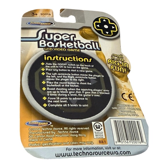 Vintage Super Basketball LCD Game by Techno Source Pocket Size - Picture 7 of 11